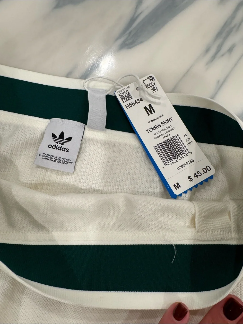 adidas Tennis Skirt with Tennis Cream Graphic Racquet Tee - Picture 10 of 10